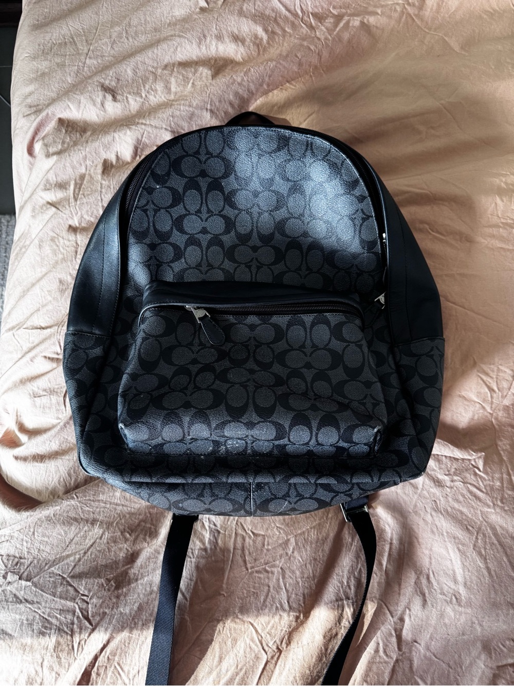 Coach Black Interior Leather Patch Handbag